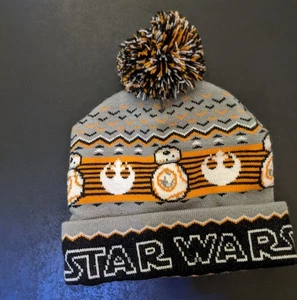Star Wars BB-8 Strickmütze Beanie mit Bommel Einheitsgröße Droide Force Awakens - Bild 1 von 3
