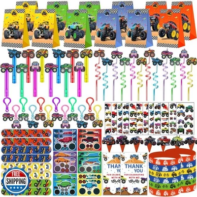 PLOUGVI 232 шт. подарки для вечеринки грузовика украшения для дня рождения расходные материалы грузовик Pa - Изображение 1 из 4