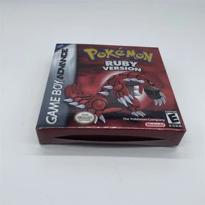 Nintendo GameBoy Advance Game Box Only Inserts Protector Pokemon Ruby - Picture 1 of 3