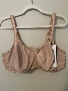 Empreinte Melody Unlined Underwire Bra 42D Lace Caramel Un-padded - Picture 1 of 8