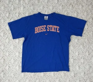Vintage Y2K Gr. Large Herren Nike Boise State Broncos Center Swoosh Shirt blau - Bild 1 von 7