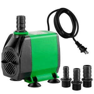 800 GPH Water Table Pump (3000L/H, 24W) with 3 Nozzles, Ultra Quiet Fountain ... - Picture 1 of 7