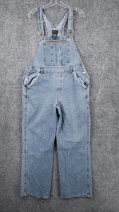 VINTAGE No Boundaries Overalls Womens Large 11 13 Junior Blue Bib Denim Straight - Picture 1 of 14