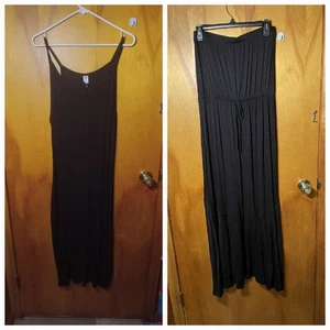 lotto 2 maxi abito donna lungo nero maglia old navy e Rolla Coster taglia l xl - Foto 1 di 13