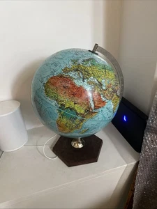 World Globe Vintage 1987 Danish Scan-Globe A/S Denmark Lighted - Picture 1 of 7