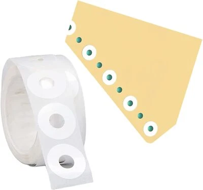 ZIZZOO 1000 Reinforcement Rings Extra Strong Vinyl Reinforcement Washers Filing