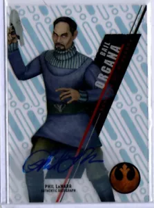 2016 Topps High Tek Star Wars Phil LaMarr as Bail Organa AUTO - Picture 1 of 1