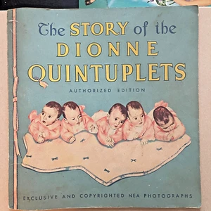 1935 BOOK PICTORIAL STORY OF THE DIONNE QUINTUPLETS & HOW THEY GREW - Picture 1 of 6