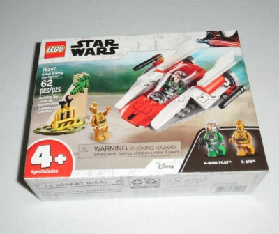 LEGO Star Wars Rebel A-Wing Starfighter 75247 62 Piece Building Set Toy Kit 2019 - Image 1 of 3