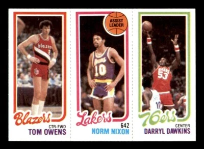 1980 Topps Basketball #123 Owens Nixon Dawkins NM/MT *e7 - Image 1 of 2