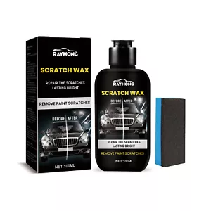 Car Scratch Remover Wax - Auto Paint Repair & Polish for Clear Coat 100ml - Picture 1 of 13