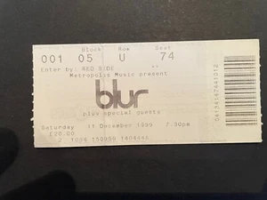 Blur Ticket 1999 - Picture 1 of 1