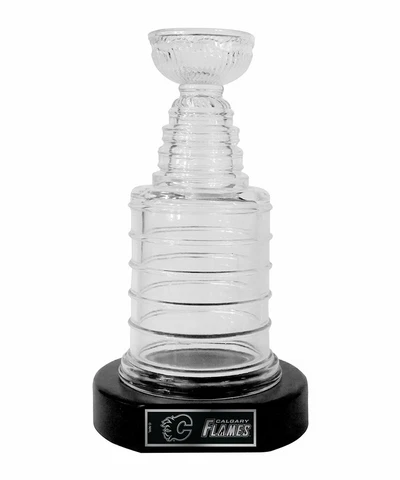 Calgary Flames 8 inch REAL Glass Replica NHL Hockey Stanley Cup Trophy Cover