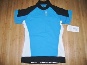 SUGOI Cycle JERSEY Bike Womens SMALL Shirt Polyester Spandex EVOLUTION Blue NWT - Picture 1 of 2