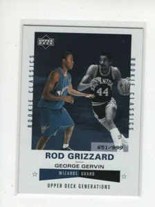 2002-03 UD Generations Rookie Classic ROD GRIZZARD & GEORGE GERVIN #228 651/999 - Picture 1 of 1