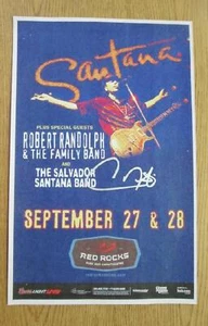 SANTANA RED ROCKS 2005 SIGNED KONZERT POSTER AUTOGRAMM COA - Bild 1 von 2