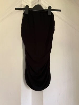 Falda acanalada elástica negra vintage La Perla para dama talla IT44 UK 12 Foto 1 de 4