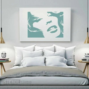 Kylie Stencil - Reusable Wall stencil - Wall Art - DIY Art - Famous Faces- 10159 - Picture 1 of 7