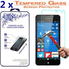 2x For Microsoft Lumia 650 Premium Tempered Glass Screen Protector HD