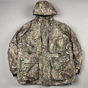 Mossy Oak Duck blind XXL Hunting Camo IdiGear Insulated Jacket Coat Quilted - Picture 1 of 10