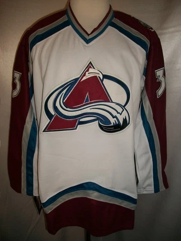 Patrick Roy Colorado Avalanche White "1997-2007 Throwback" CCM NHL Jersey Cover