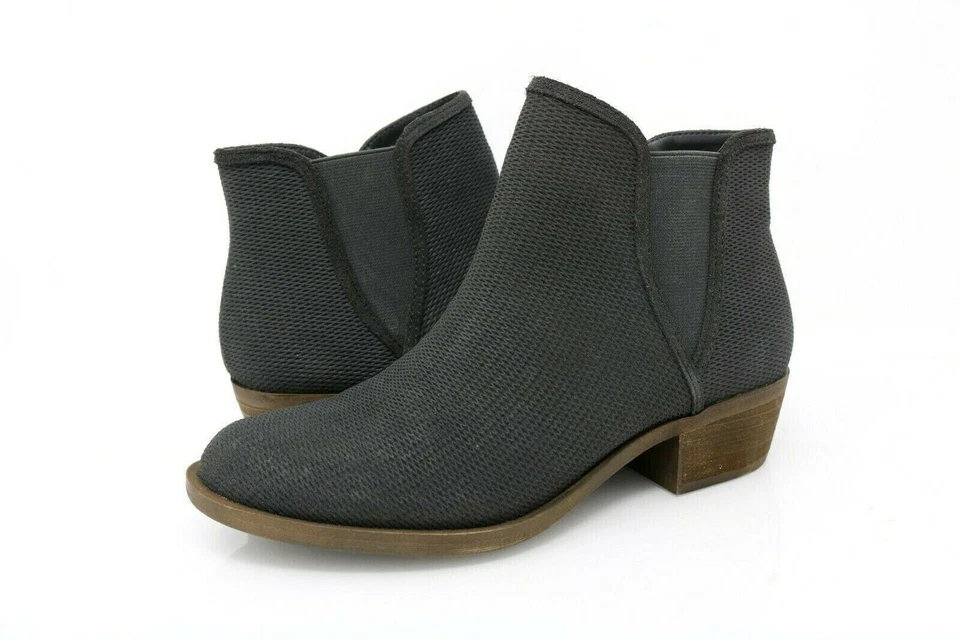 Kensie Gerona Gray Leather Suede Short Ankle BOOTS Bootie Size 10m