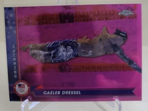 2024 TOPPS CHROM US OLYMPISCHE CAELEB DRESSEL PINK #194 SCHWIMMEN - Bild 1 von 2
