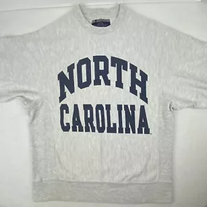 Felpa girocollo vintage UNC Tar Heels Champion tessuto rovesciato taglia small NCAA - Foto 1 di 11
