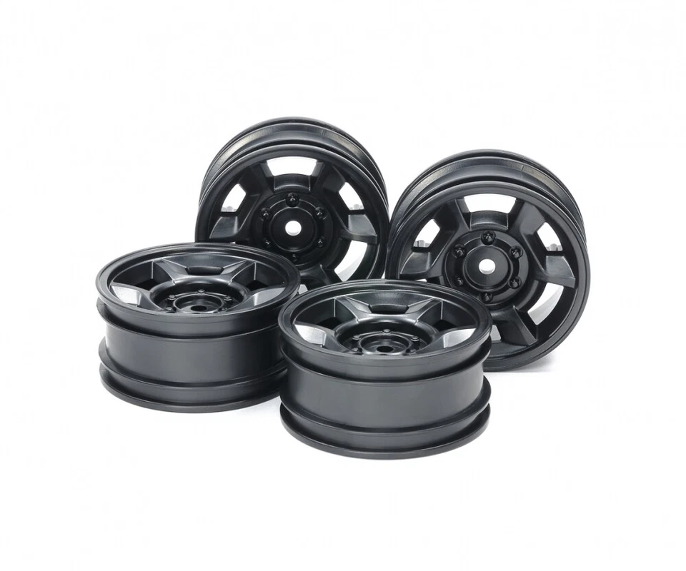 Tamiya CC-02 6-Sp.-Felgen 26mm (4) Sw. Offset+4 Nr 51688 - Bild 1 von 1