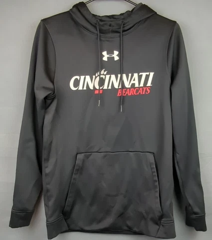 Under Armour Cincinnati Bearcats Pull Over Hooded Sweatshirt Size Small Coldgear Cover