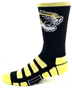 Missouri Tigers Black and Gold RMC Patches Crew Socks  - Picture 1 of 3