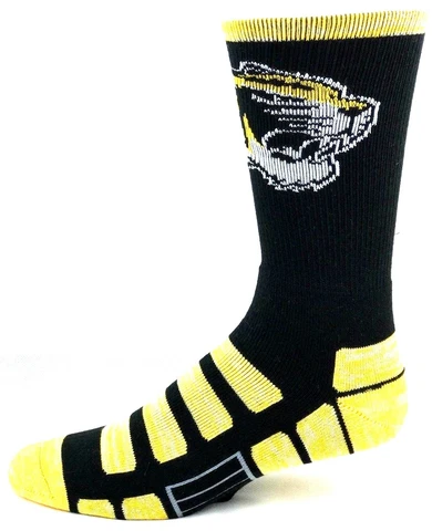 Missouri Tigers Black and Gold RMC Patches Crew Socks Cover