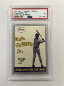 1989 Pacific Candy Bar - White Ken Griffey Jr RC PSA 7