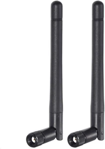 Dual Band Wifi 2.4Ghz 5Ghz 5.8Ghz 3Dbi MIMO RP-SMA Male Antenna (2-Pack) for Wif - Picture 1 of 12