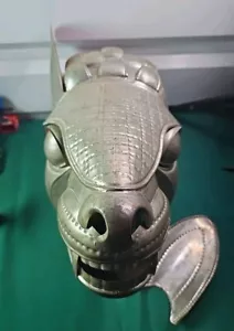 Kil'Kinchu Armadillo Mask Unpainted Tin Recycled Alcohol Cans By Indigo Arts - Picture 1 of 21
