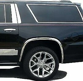 FENDER TRIM FOR 07-14 Chevy Suburban Avalanche Yukon XL Stainless Steel Flares - Image 1 of 2