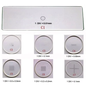 C1-C7 Microscope Accessories Stage Calibration Slide Eyepiece Ocular Micrometer - Picture 1 of 22