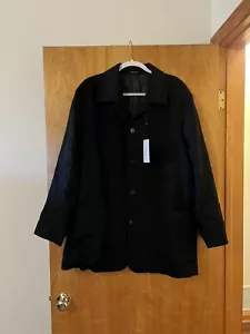 Abrigo de mezcla de cachemira de seda de lana Calvin Klein forrado carrera para hombre nuevo con etiquetas talla 44 44 44R - Imagen 1 de 11