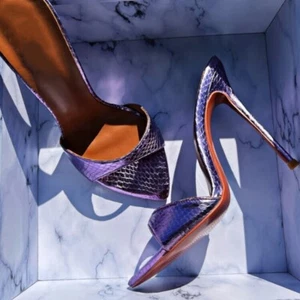 Pointy Toe Fashion High Heels Women Slippers Slip On Party Evening Mules Shoes - Picture 1 of 6