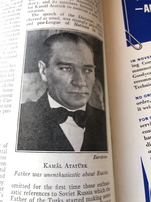 Time - Kamal Ataturk; War Admiral or Seabiscuit? Pyle and Wyeth November 15 1937 - Image 1 of 2