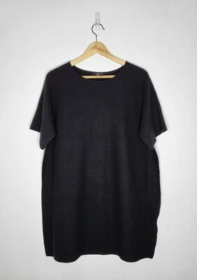 COS Boxy Sweater Women's Size XS Black Wool Short Sleeve Tunic - Image 1 of 4