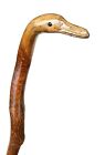 Vintage Antique Folk Art Carved Wood Bird Knobby Swagger Walking Stick Cane Old