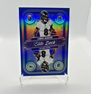 Lamar Jackson /75 - 2025 Donruss Elite Elite Deck Insert Blue #3 - Ravens - SP - Picture 1 of 2