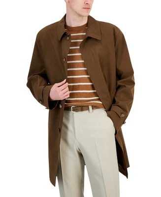 Abrigo Impermeable Lauren Ralph Lauren Para Hombre Calce Clásico 40 L Marrón Sólido Foto 1 de 2