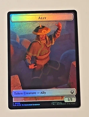 Magic The Gathering Avatar the Last Airbender Token Ally/Clue Double Sided Foil - Image 1 of 4