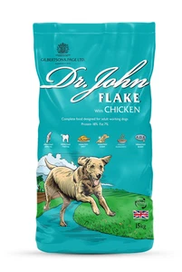 Dr John Flake Dry Dog Food 15kg With Chicken for Working Adult Dogs - Picture 1 of 7