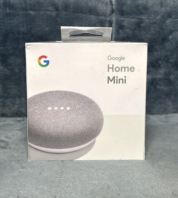 Google Home Mini Smart Speaker with Google Assistant Chalk Gray New Sealed - Image 1 of 4