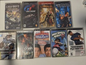 PSP Games & Movie Lot - 9 Titles (PlayStation Portable)