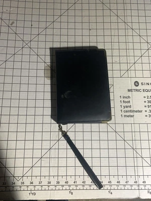 Planificador temporizador de día vintage organizador negro cremallera alrededor B462 Foto 1 de 4