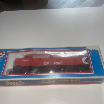 Model Power CP Rail #1405 ALCO FA2 Diesel Loco – HO Scale – Red – Original Box - Image 1 of 4